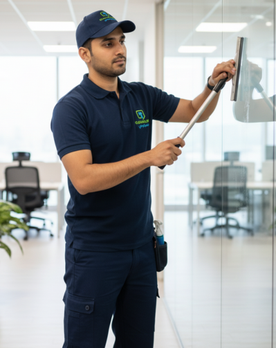 Skilled cleaning team performing detailed deep cleaning services in Qatar with advanced tools and eco-friendly products.